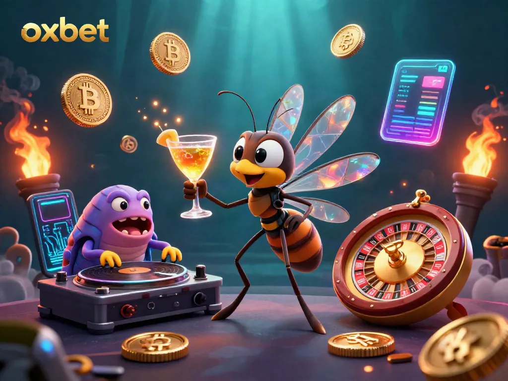 Play thrilling games at oxbet while encountering the unique 3D cartoon characters and crypto elements.