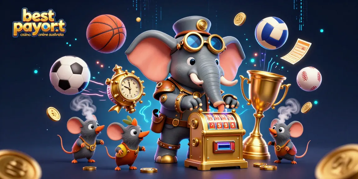 Experience the thrill at the best payout casino online Australia with dynamic steampunk characters and sports elements.